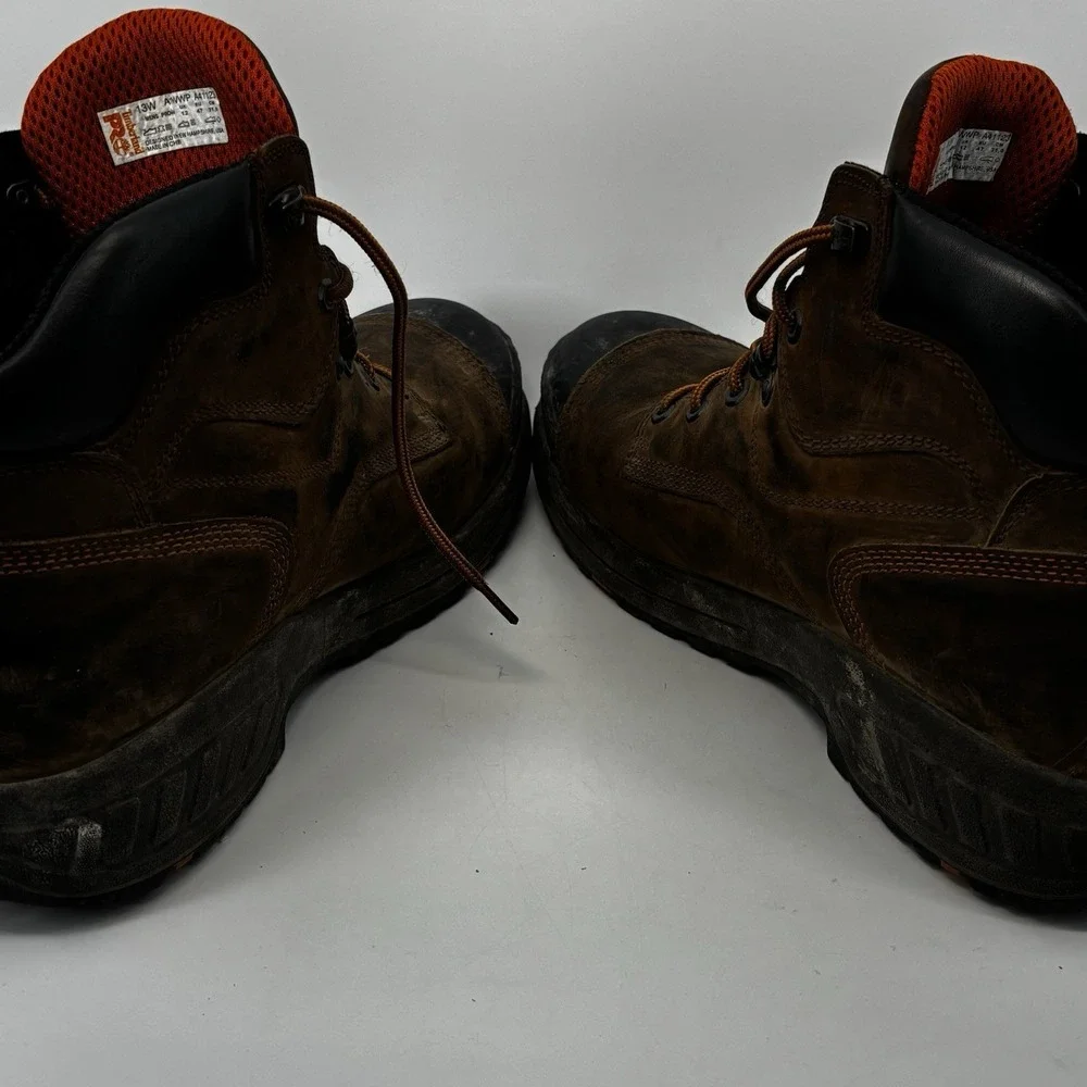 Timberland PRO Helix HD 6in Composite Toe Waterproof Boots Mens Size 13 W Brown